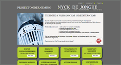 Desktop Screenshot of dejonghenyck.be